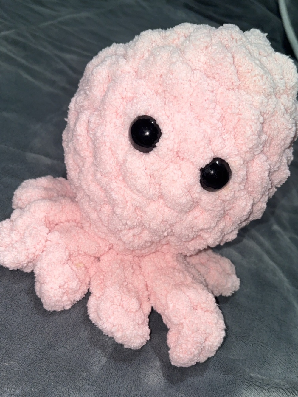 Hand crochet - Soft Pink Big Octopus